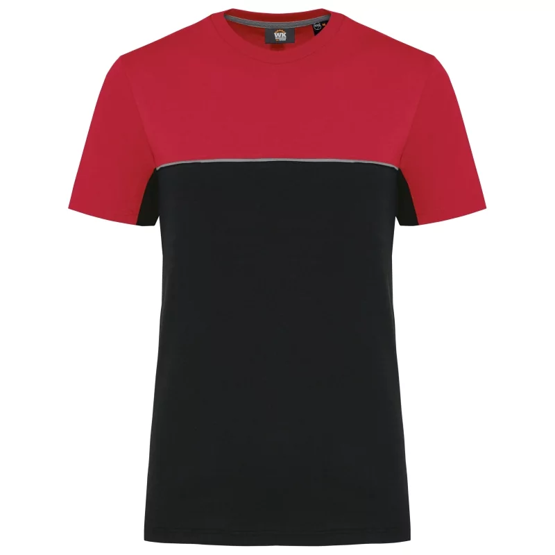 T-shirt bicolore écoresponsable manches courtes unisexe