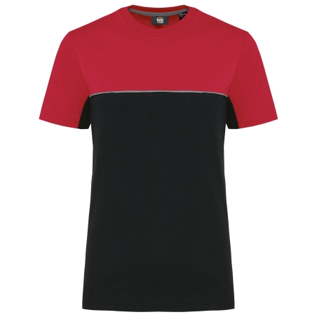 T-shirt bicolore écoresponsable manches courtes unisexe