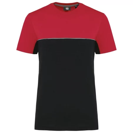 T-shirt bicolore écoresponsable manches courtes unisexe