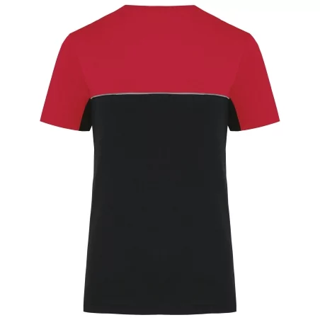 T-shirt bicolore écoresponsable manches courtes unisexe