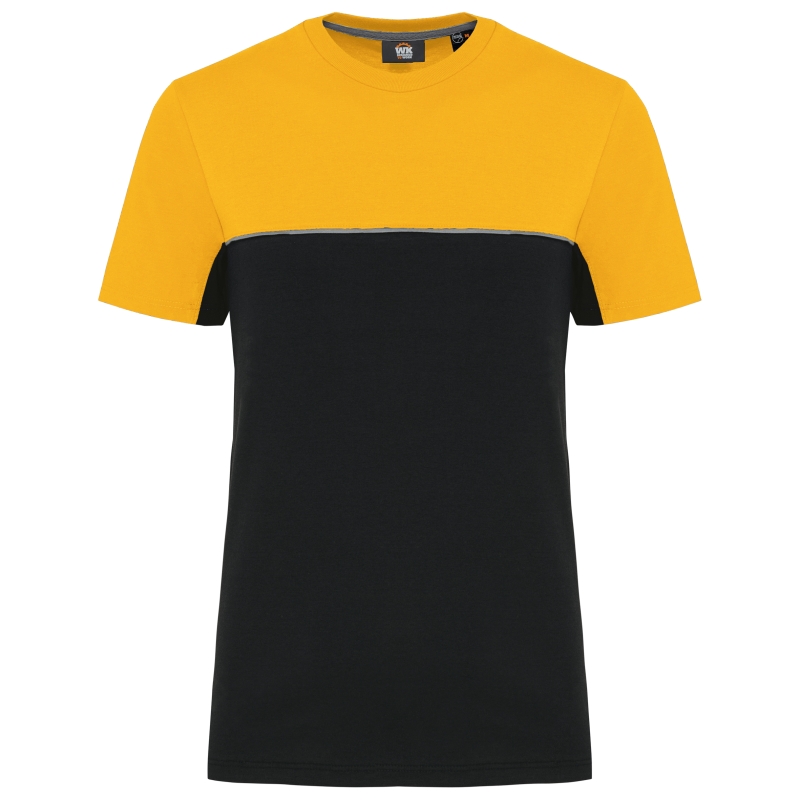 T-shirt bicolore écoresponsable manches courtes unisexe