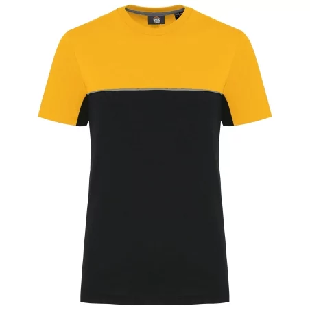 T-shirt bicolore écoresponsable manches courtes unisexe