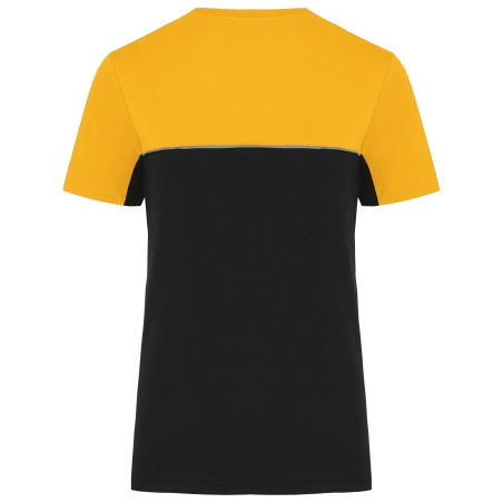T-shirt bicolore écoresponsable manches courtes unisexe
