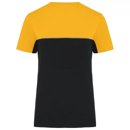 T-shirt bicolore écoresponsable manches courtes unisexe