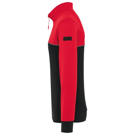 Sweat-shirt écoresponsable col zippé unisexe