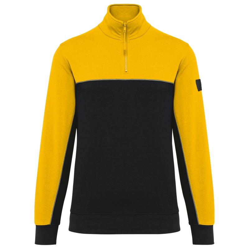 Sweat-shirt écoresponsable col zippé unisexe