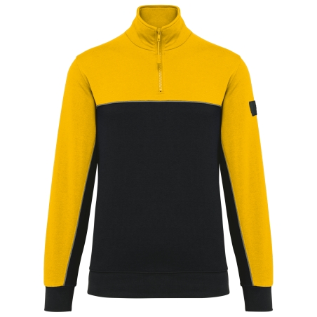 Sweat-shirt écoresponsable col zippé unisexe