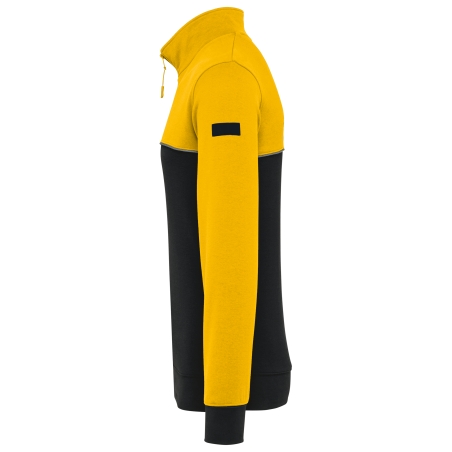 Sweat-shirt écoresponsable col zippé unisexe