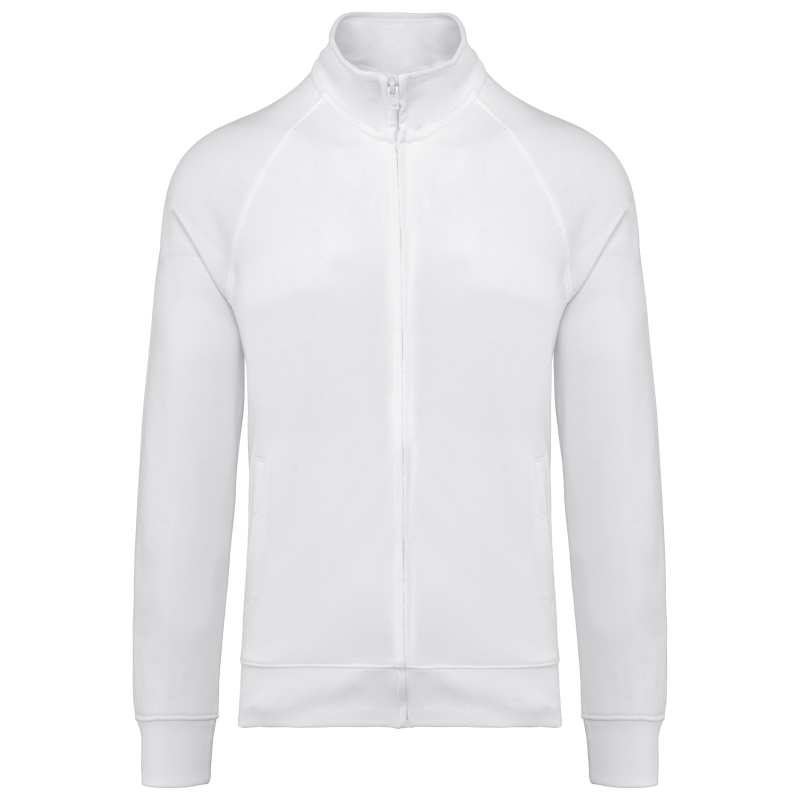 Veste molleton coton manches raglan unisexe