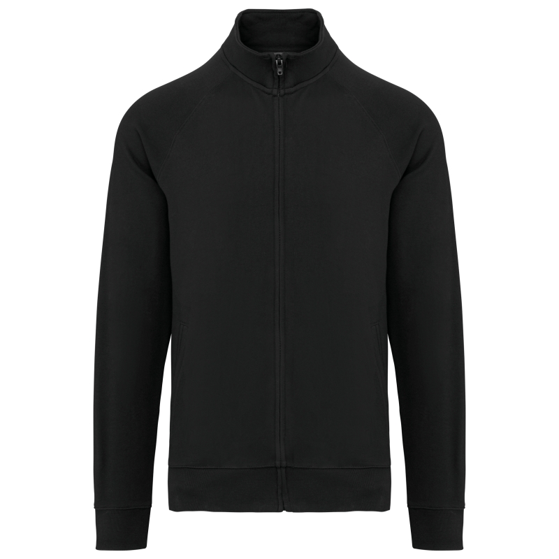 Veste molleton coton manches raglan unisexe