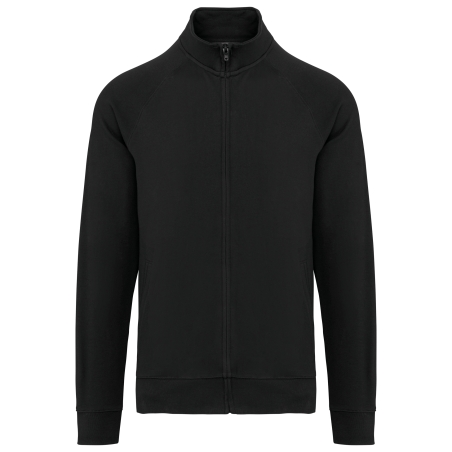 Veste molleton coton manches raglan unisexe