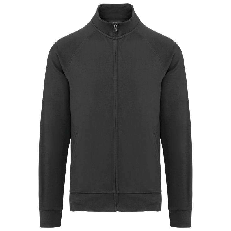 Veste molleton coton manches raglan unisexe