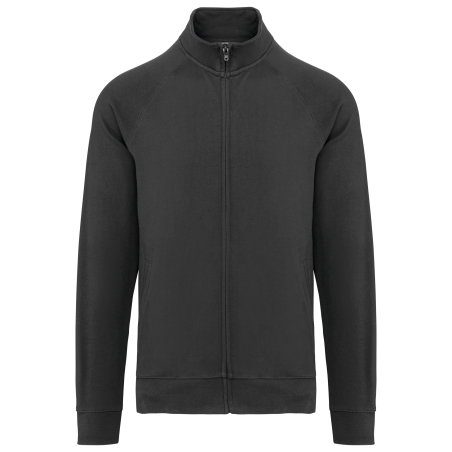 Veste molleton coton manches raglan unisexe