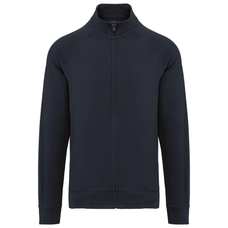 Veste molleton coton manches raglan unisexe