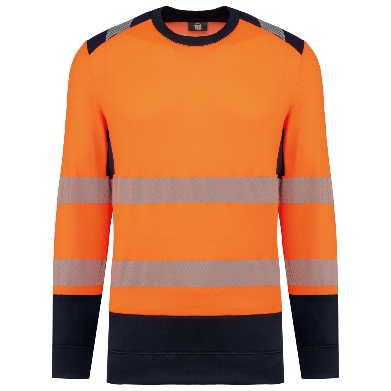 Sweat-shirt de sécurité recyclé col rond unisexe