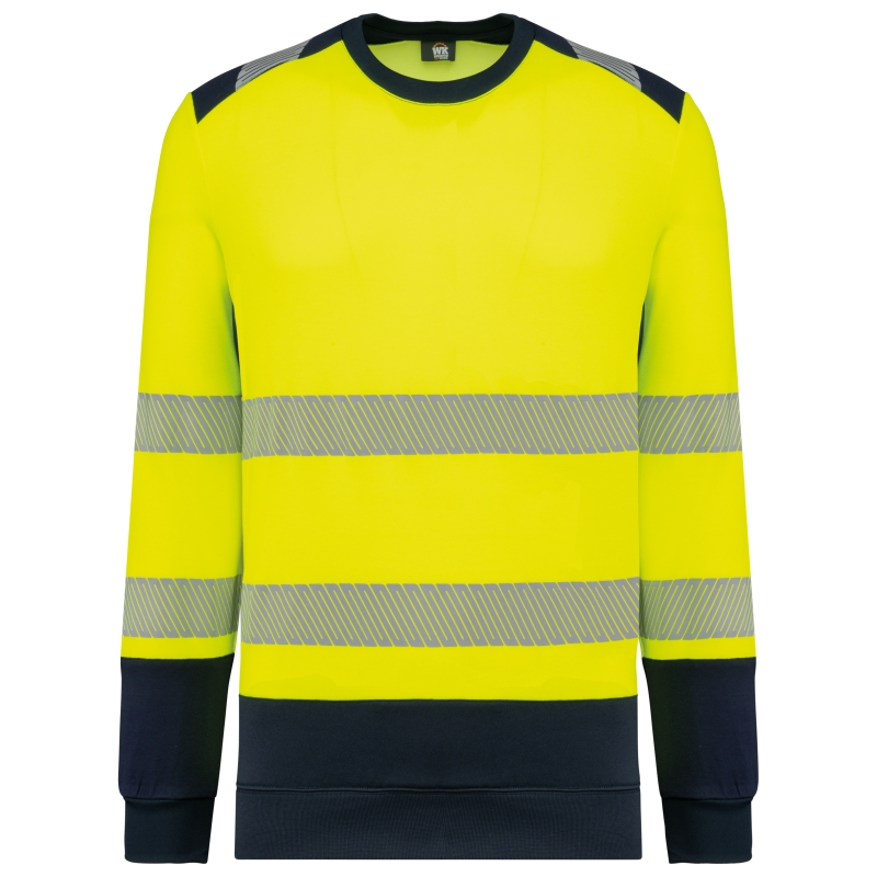 Sweat-shirt de sécurité recyclé col rond unisexe