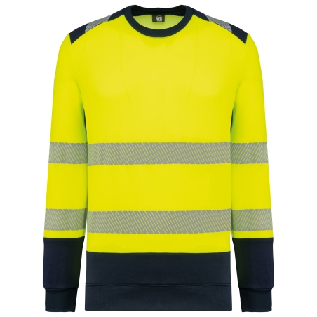 Sweat-shirt de sécurité recyclé col rond unisexe