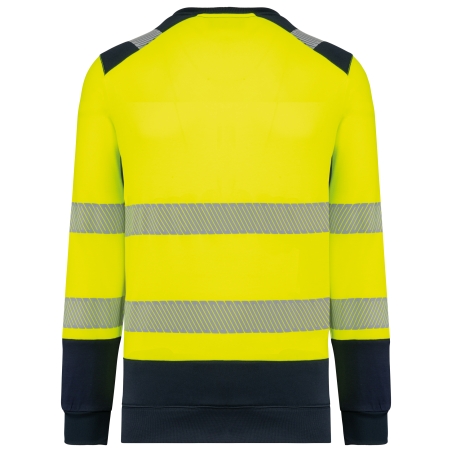 Sweat-shirt de sécurité recyclé col rond unisexe