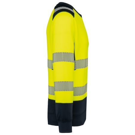 Sweat-shirt de sécurité recyclé col rond unisexe