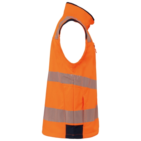 Veste softshell de sécurité recyclée avec manches détachables unisexe