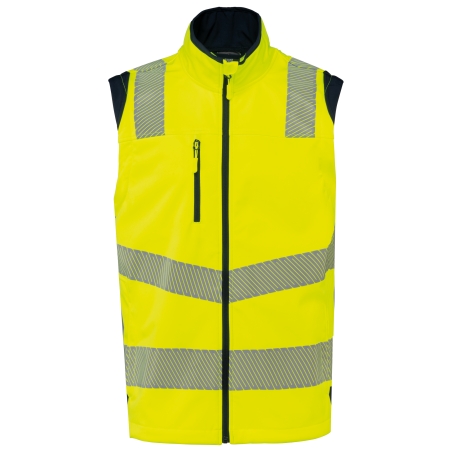 Veste softshell de sécurité recyclée avec manches détachables unisexe