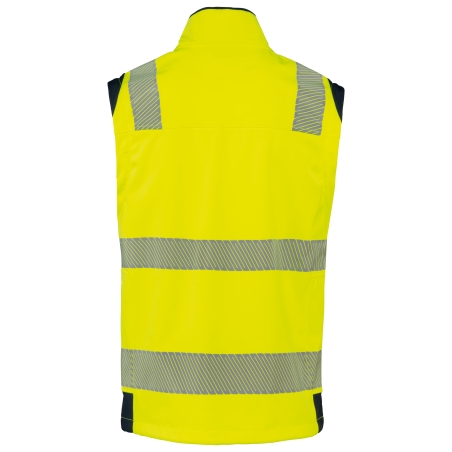 Veste softshell de sécurité recyclée avec manches détachables unisexe