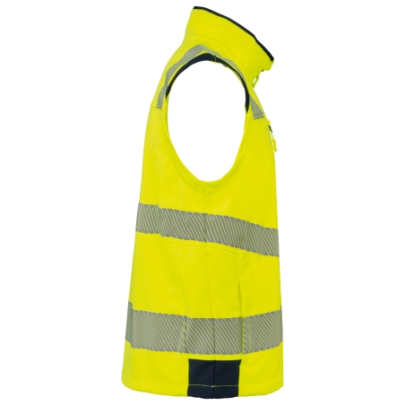 Veste softshell de sécurité recyclée avec manches détachables unisexe