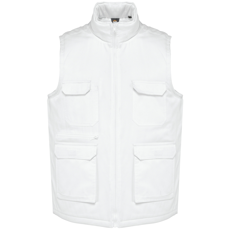 Gilet polycoton multipoches rembourré unisexe