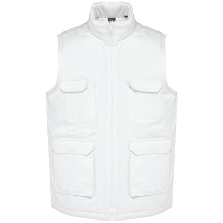 Gilet polycoton multipoches rembourré unisexe