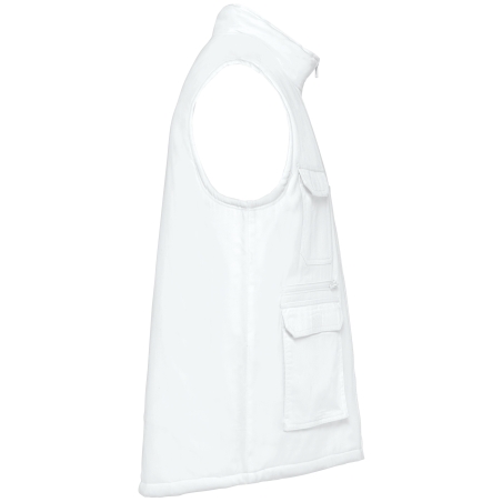 Gilet polycoton multipoches rembourré unisexe