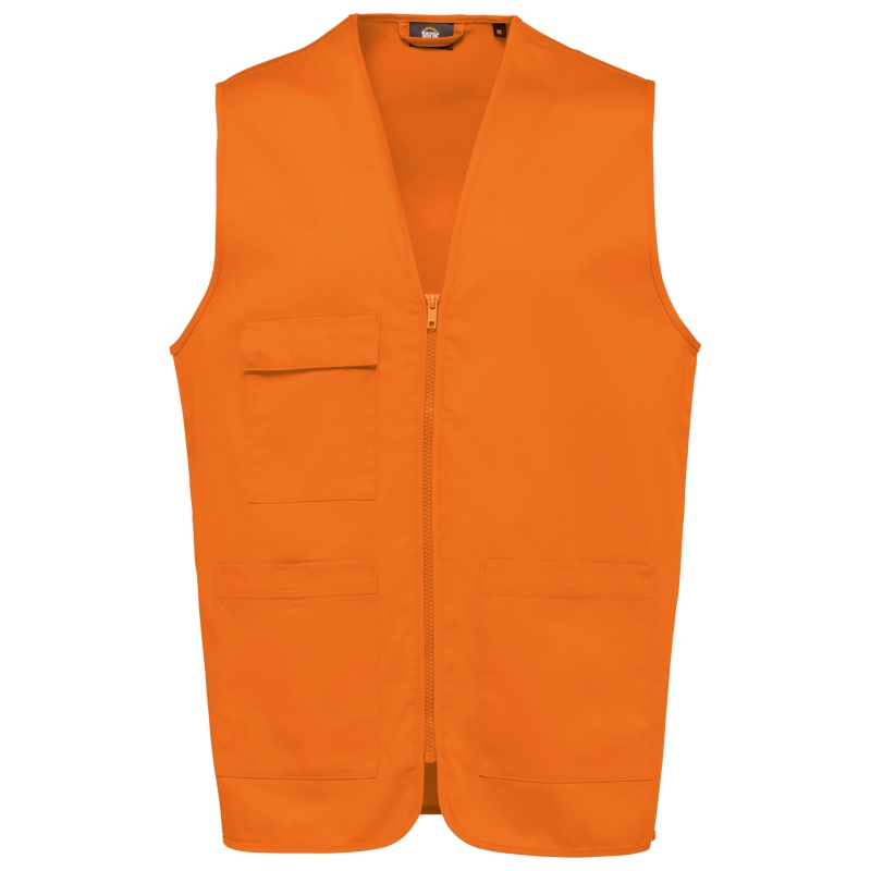 Gilet polycoton multipoches unisexe