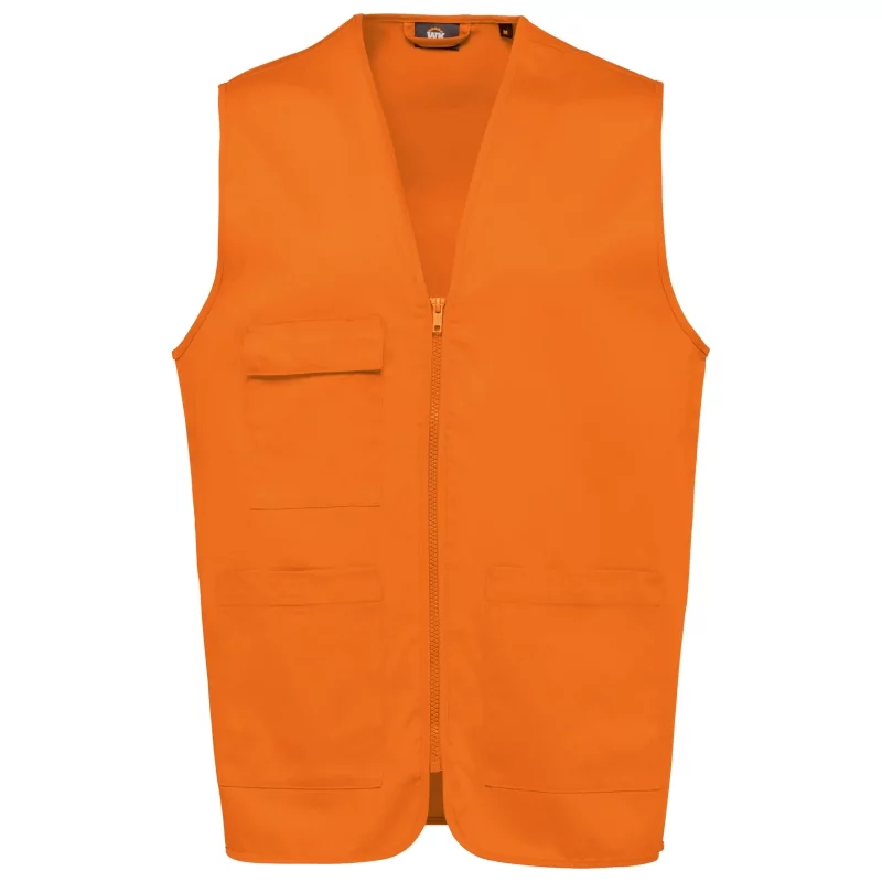 Gilet polycoton multipoches unisexe