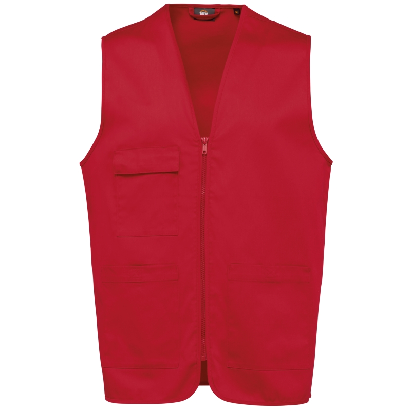 Gilet polycoton multipoches unisexe