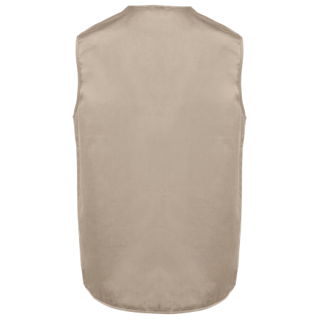 Gilet polycoton multipoches doublé unisexe