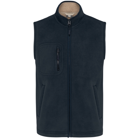 Bodywarmer polaire avec intérieur sherpa unisexe