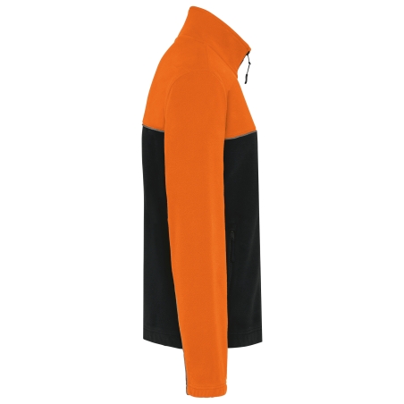 Veste micropolaire bicolore écoresponsable unisexe