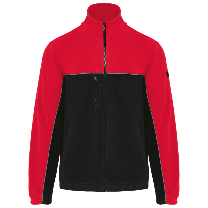 Veste micropolaire bicolore écoresponsable unisexe