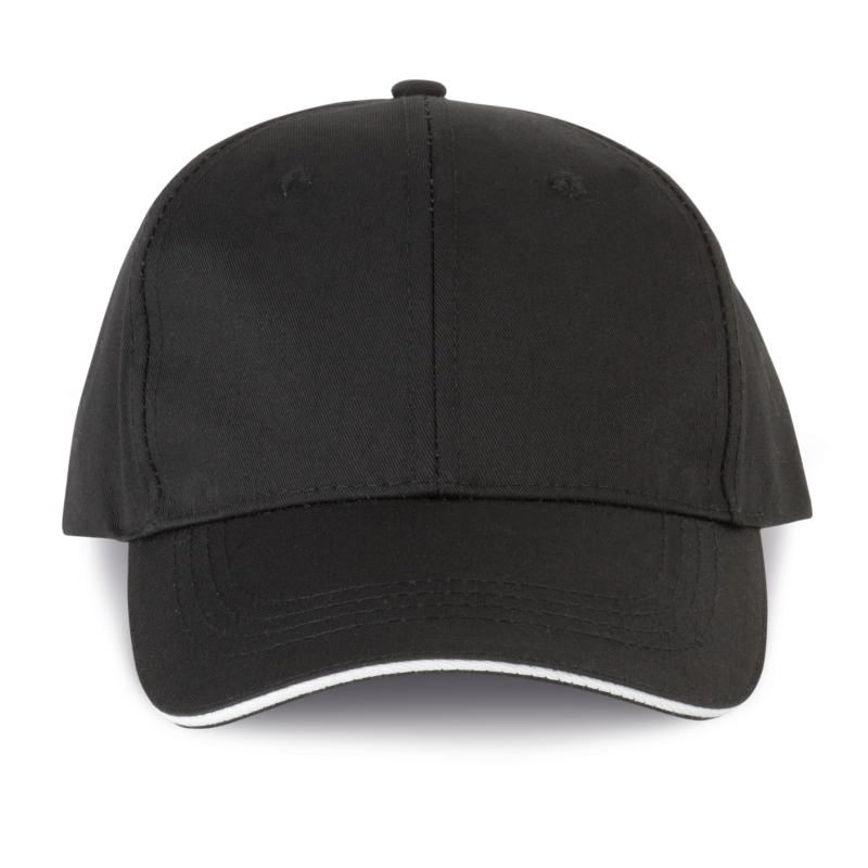 Casquette sandwich contrasté 6 panneaux OEKO-TEX® STANDARD 100