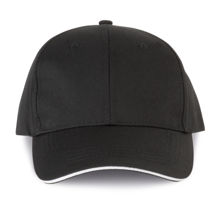 Casquette sandwich contrasté 6 panneaux OEKO-TEX® STANDARD 100