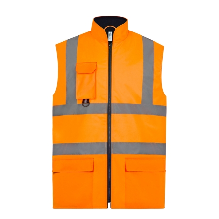 Bodywarmer rembourré haute visibilité