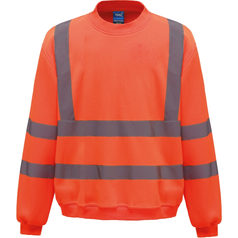 Sweat-shirt haute visibilité col rond