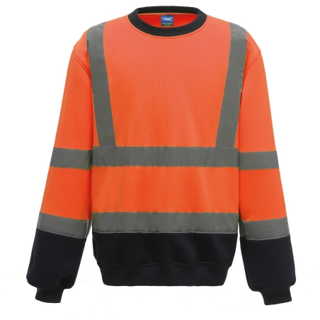 Sweat-shirt haute visibilité col rond