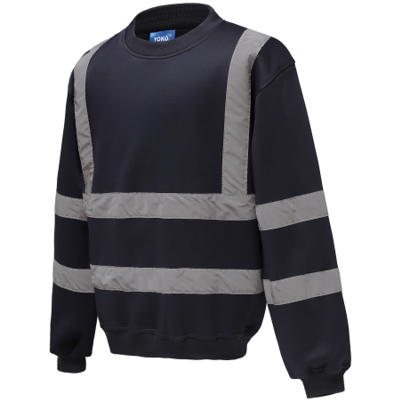 Sweat-shirt haute visibilité col rond