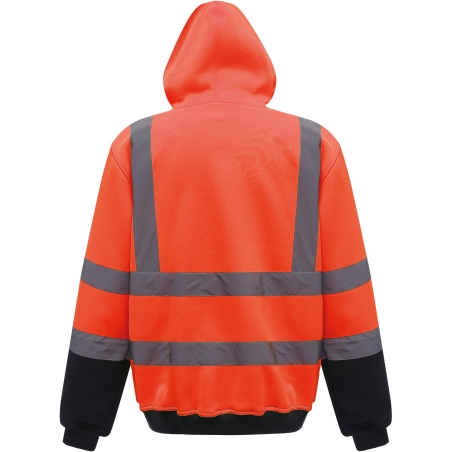 Sweatshirt capuche haute visibilité