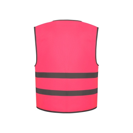 Gilet avec bordures et bandes réfléchissantes