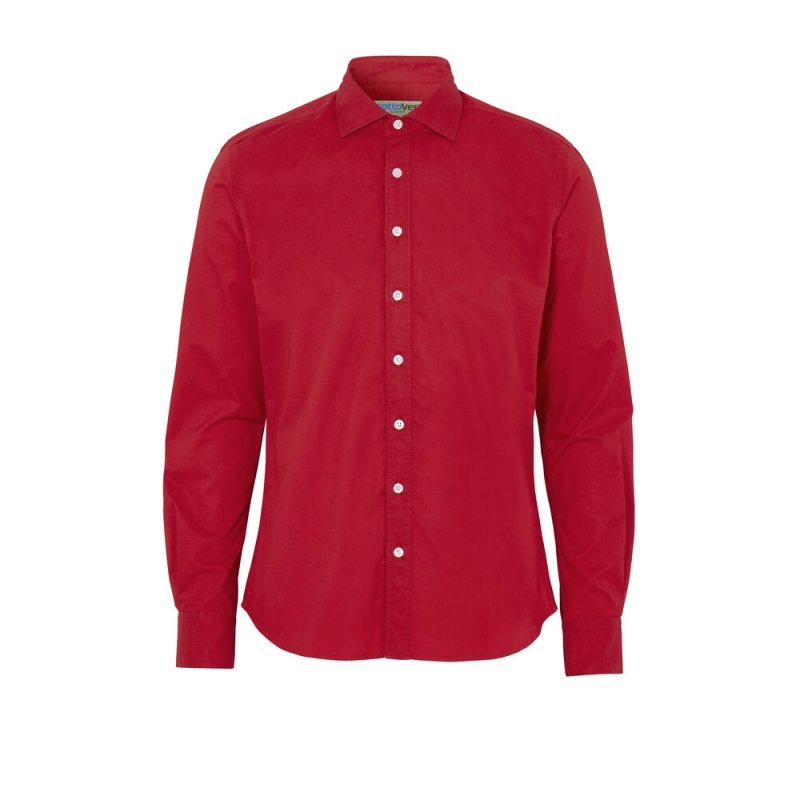 CHEMISE TWILL SLIM FIT HOMME - CERTIFIÉ GOTS