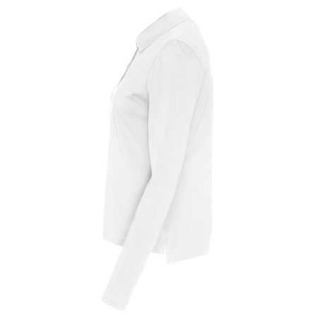POLO PIQUE MANCHES LONGUES FEMME - CERTIFIÉ GOTS