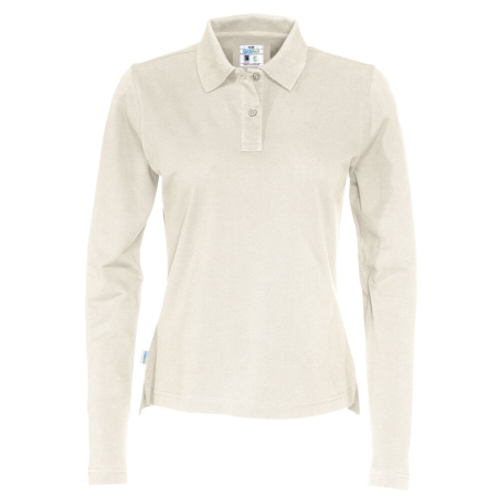 POLO PIQUE MANCHES LONGUES FEMME - CERTIFIÉ GOTS