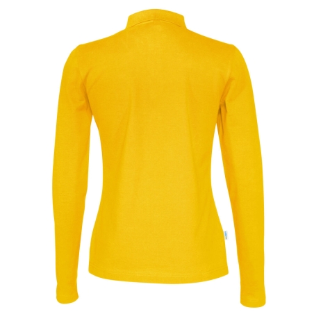 POLO PIQUE MANCHES LONGUES FEMME - CERTIFIÉ GOTS