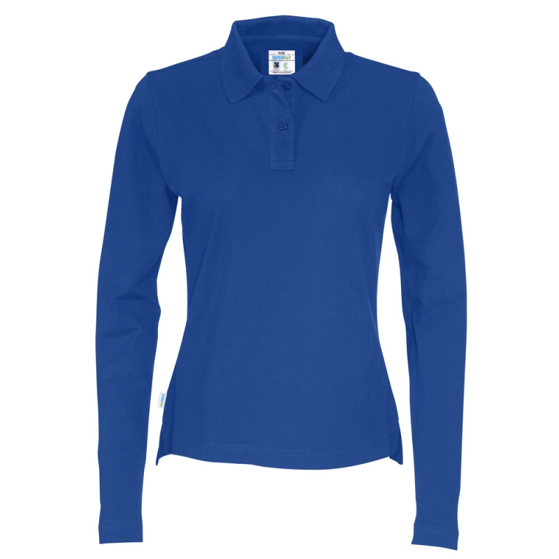 POLO PIQUE MANCHES LONGUES FEMME - CERTIFIÉ GOTS